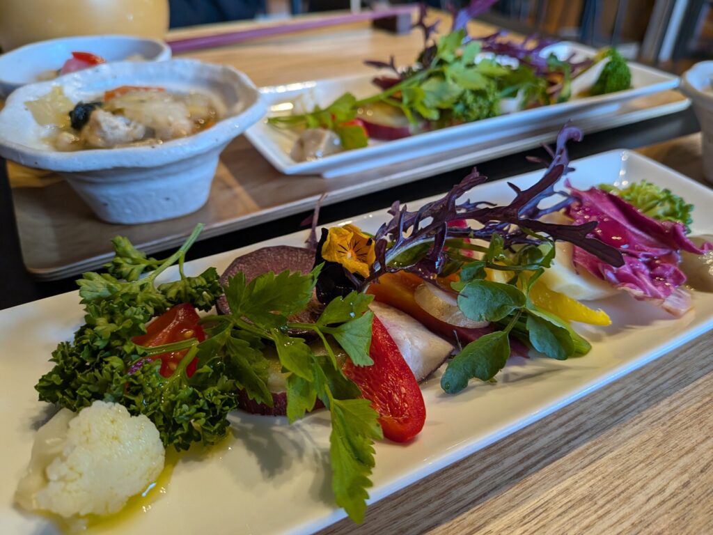 あふひ宇治のちょこっとお野菜、野菜タパス、京野菜ピクルス