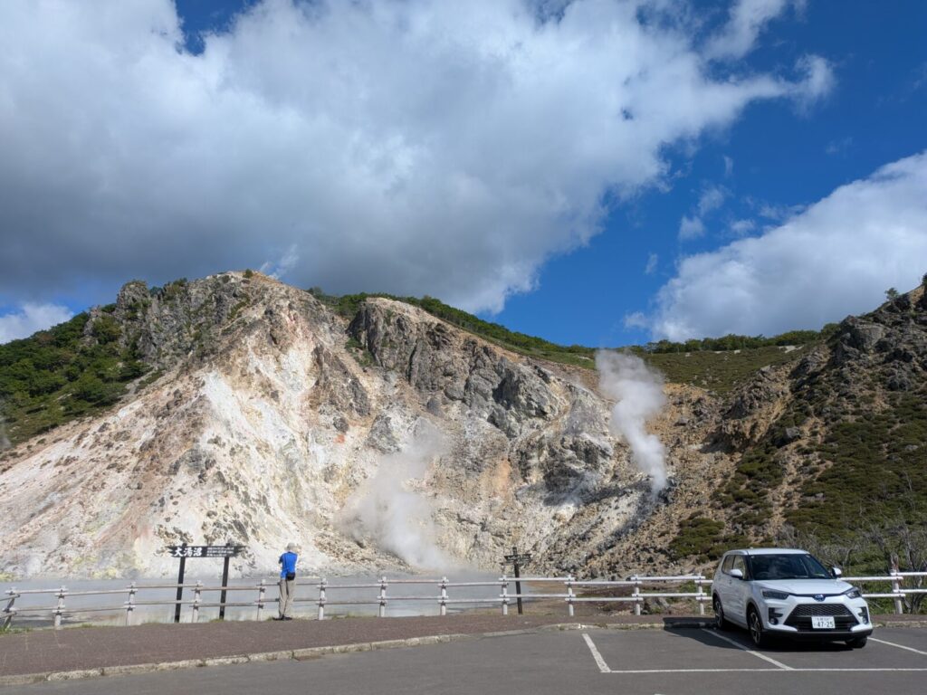 登別温泉　大湯沼駐車場